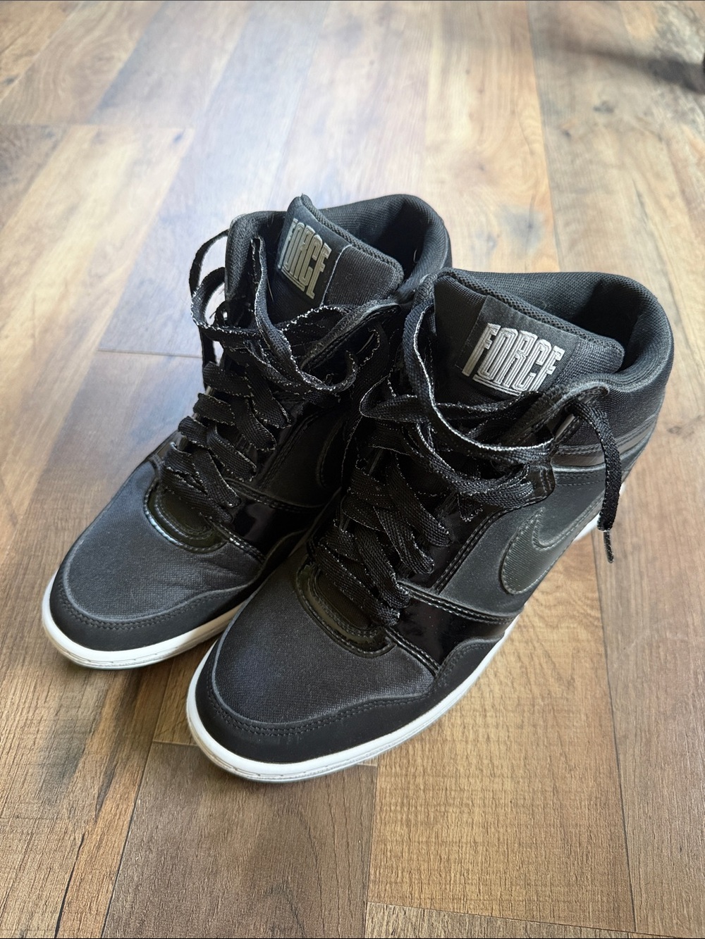 Nike Force Dunk Sky Hi Hidden Wedge Women’s 8.5 RARE Excellent Condition